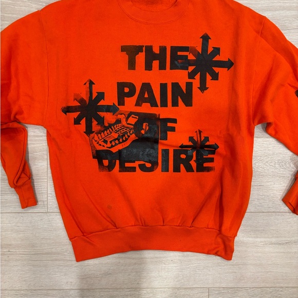 Orange and black crewneck sweatshirt #skater - Picture 2 of 2